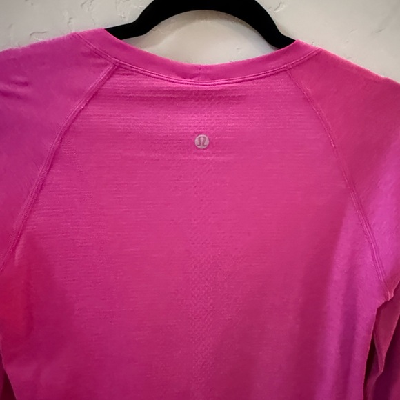 Lululemon Swifty Tech Long Sleeve Hot Pink Size 8 - Picture 9 of 11